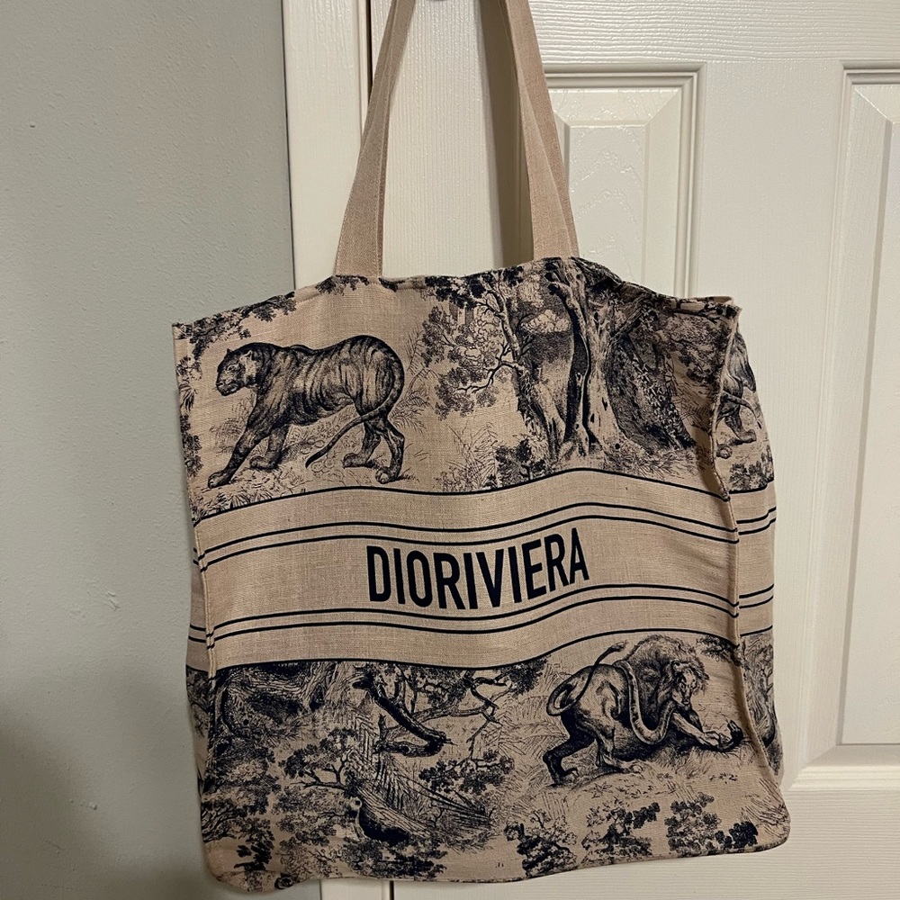 Dior toile de jouy tote